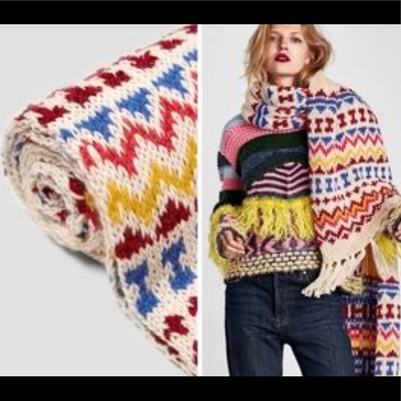 Over 6 foot Chunky Scarf 6’10 Scarves & Wraps